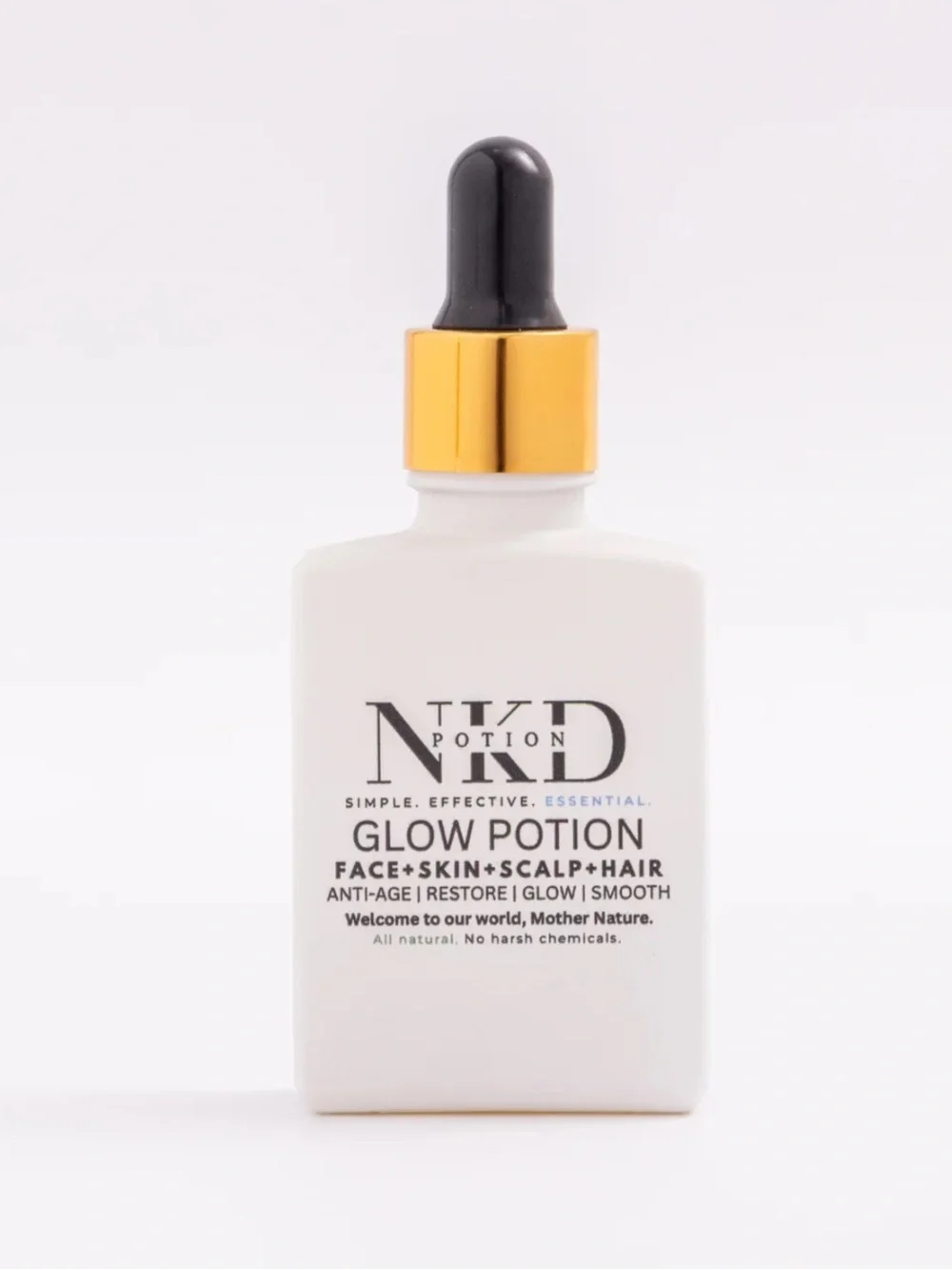NKD Beauty Glow Potion Face & Body Illuminating Oil 1 oz